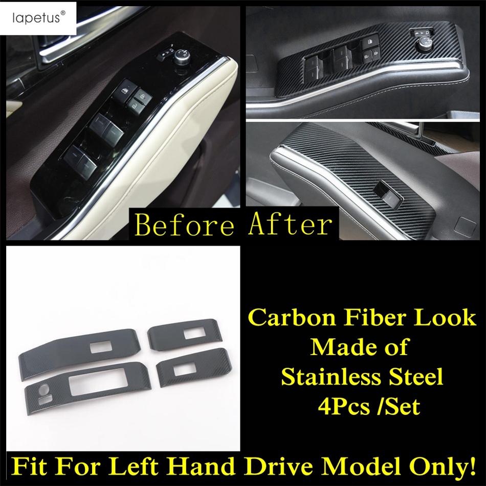 Car Door Armrest Window Glass Lift Switch Panel Control Frame Cover Trim For Toyota Highlander / Kluger  - 2025 Accessories