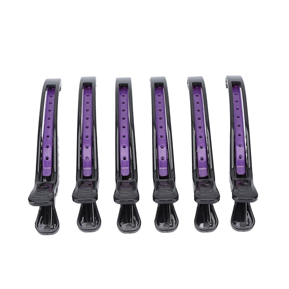 6 PCS Non Slip Professional Hair Clip Portable Design Salon Hair Clip Hair Clamp Home Salon