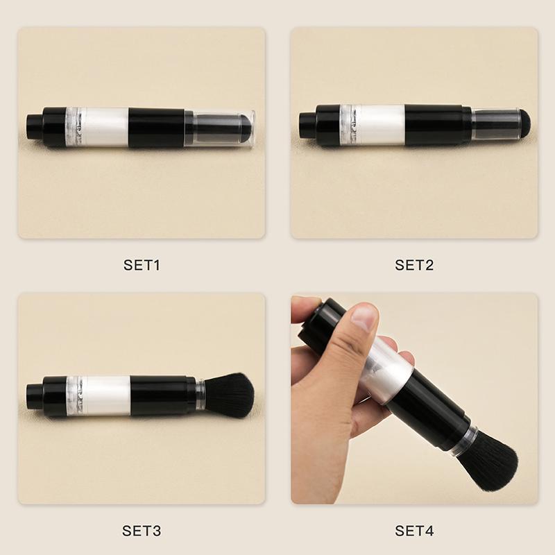 Refillable Powder Brush Cosmetic Powder Brushes Multi-Functional Push-On Spray Powder Brush Foundation Blush Brush Makeup Tools