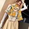 New Fashionable Imitation Cashmere Scarf for Women in Winter Versatile Double Sided Scarf To Keep Warm and Cold Proof Thickened Shawl