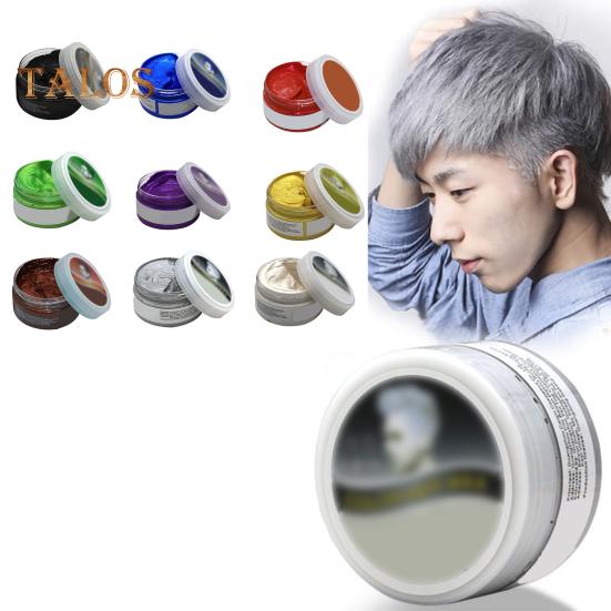 100G Disposable Hair Dye Cream Washable Safe Men Women Instant Hairstyle Temporary Hair Coloring Wax Mud Cosplay Party Makeup Props