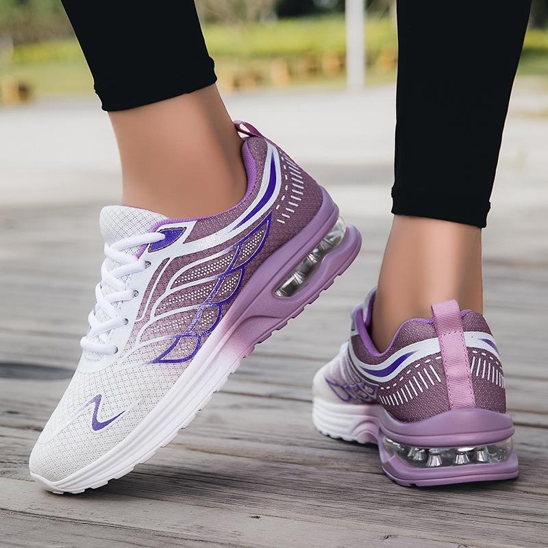 Women's shoes mesh breathable sports shoes casual shoes single shoes lightweight air cushion running shoes soft-soled travel shoes