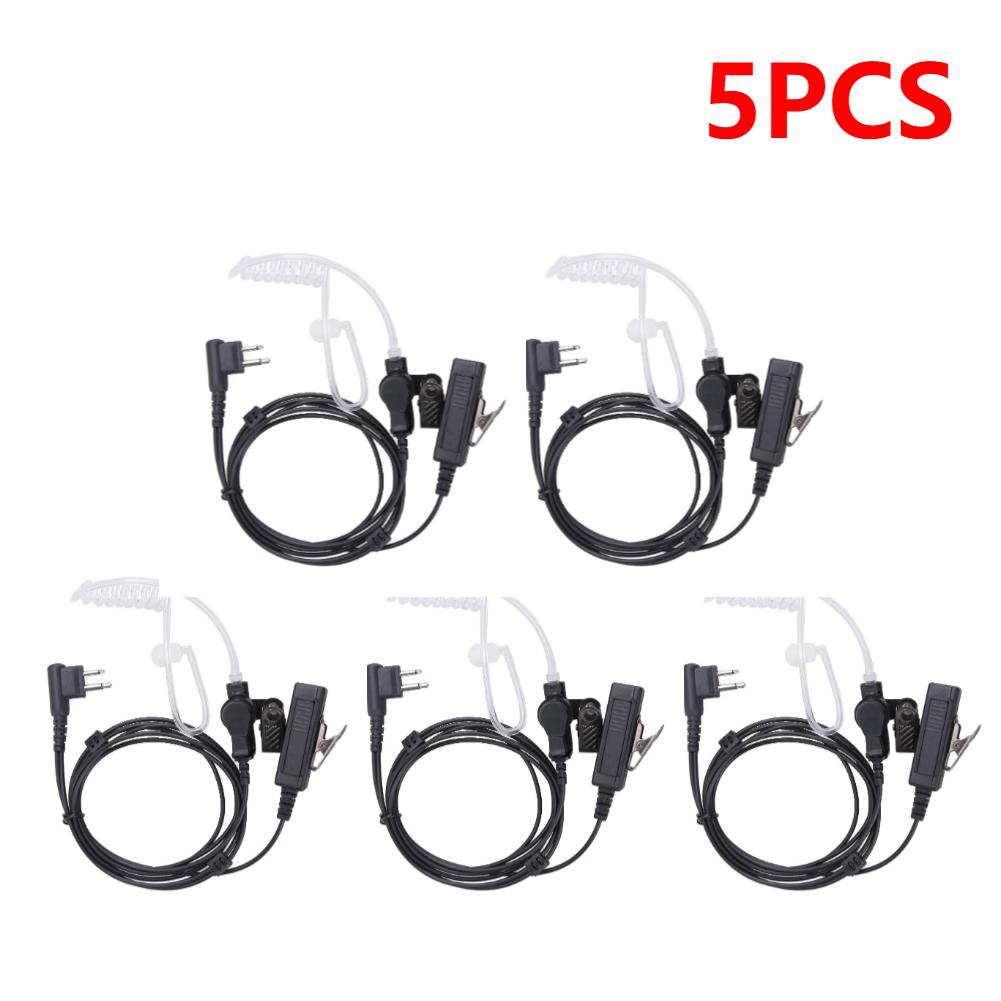 1-40 Stück 2-Pin Röhren-Ohrhörer-Headset für Motorola Funkgeräte Geräuschunterdrückendes Mikrofon für Wander-Teamwork-Überwachung