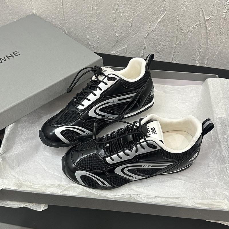 Racing German Training Shoes Women's 2025 Summer New Fashion Versatile Mesh Thick-soled Breathable Runaway Sports Forrest Gump Shoes