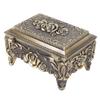 Vintage Jewelry Storage Box Alloy Decorative Large Capacity Jewelry Box for rrings Rings