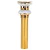 Gold Sink Drain Push Bounce Drain Stopper Anti Clog Basin Drain Stopper  Wash Basin