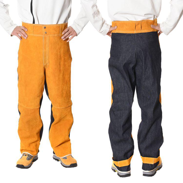 Svařovací bunda z hovězí kůže proti popálení: Ochranné pracovní oděvy z kůže a bavlny