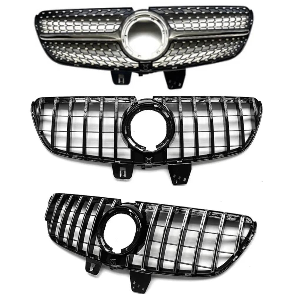 Für Mercedes V-Klasse W447 W448 2015-2019 V250 V260 Sport Kühlergrill Gitter Glänzend Schwarz ABS Stoßstangengrill Autozubehör