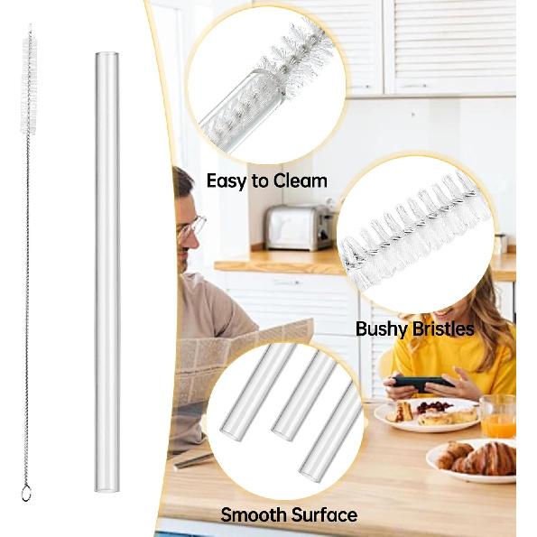 Replacement Straws Compatible with HydroJug, Straws Designed for HydroJug 32 oz with Flip Straw,Straw Replacement Compatible with Hydrojug, 6 Pieces