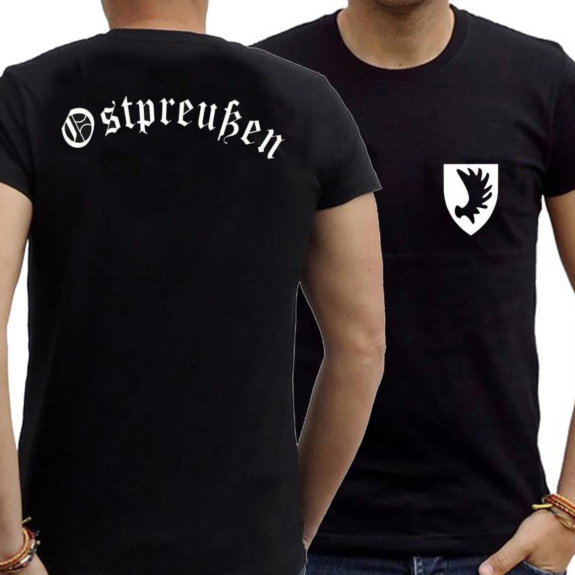 

Т-shirt с гербом Восточной Пруссии Ostpreussen Новая 100% Хлопок Короткий рукав Круглый вырез Харадзюку Повседневная Мужская футболка Уличная одежда - Мужская Su... S разноцветный