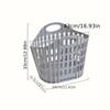 1PC Folding Laundry Storage Basket Large Capacity Bathroom Wall Hanging Basket Space Saving Design Suitable for Home Use