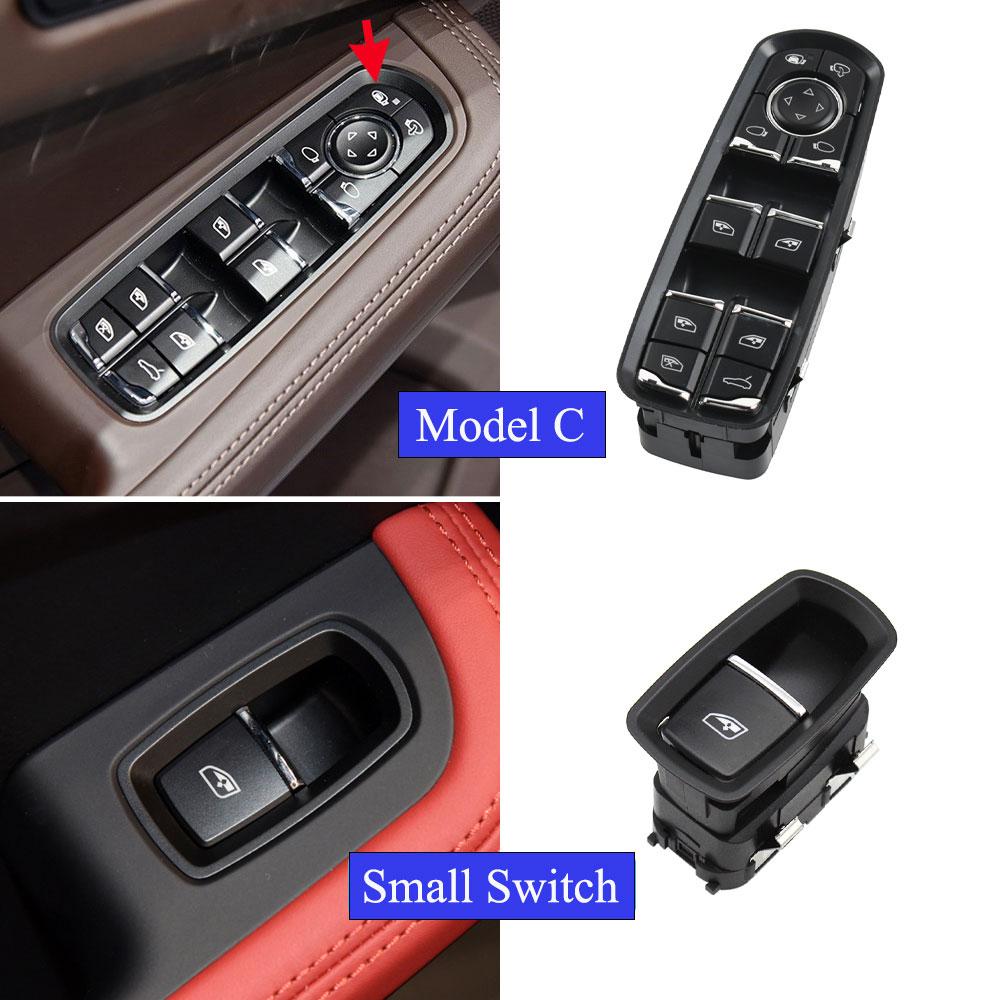 Comutator geam electric principal Buton de control pe partea pasagerului șoferului pentru Porsche Cayenne Panamera Macan