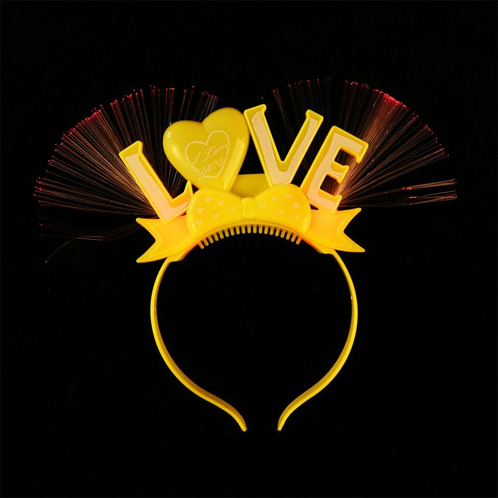 Plastic 2024 Happy New Year Headband LED Glow New Year Headdress LED Glow Headpiece New Year Gift