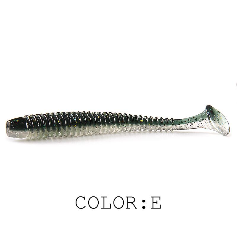 2025 HOT Impact Ring Shad Fishing Lure Soft 63mm 80mm 97mm Plastics Baits Swimbait Jigging LureBait perch Lures