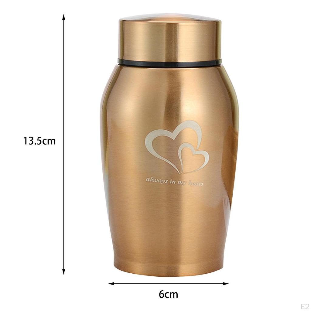 Durable Stainless Steel Pet Urn for Precious Memories of Your Beloved Furry Friend