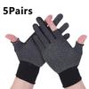 Men's and Women's Anti Slip Work Gloves Motorcycle Riding Sports Gloves Lightweight Breathable Exposed Two Finger Gloves