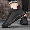 High Quality Men Loafers Luxury Sneakers Sports Shoes Men Casual Sneakers Chunky Designer Soft-soled Leather Running Shoes