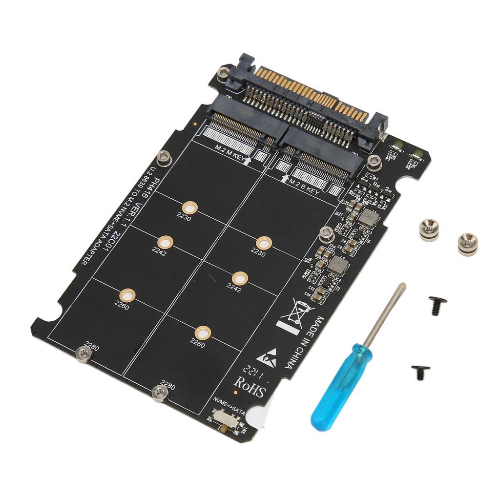 NVME U.2 To Combo NGFF M.2 SATA PCIe SSD Adapter 40Gbps Stable Operation SFF8639 SSD Adapter for