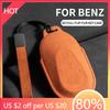 Styling Mouldings Suede Car Key Case Cover Protector Shell For Mercedes Benz C CLE E GLC S Class W206 X254 W214 W223 Remote Fob
