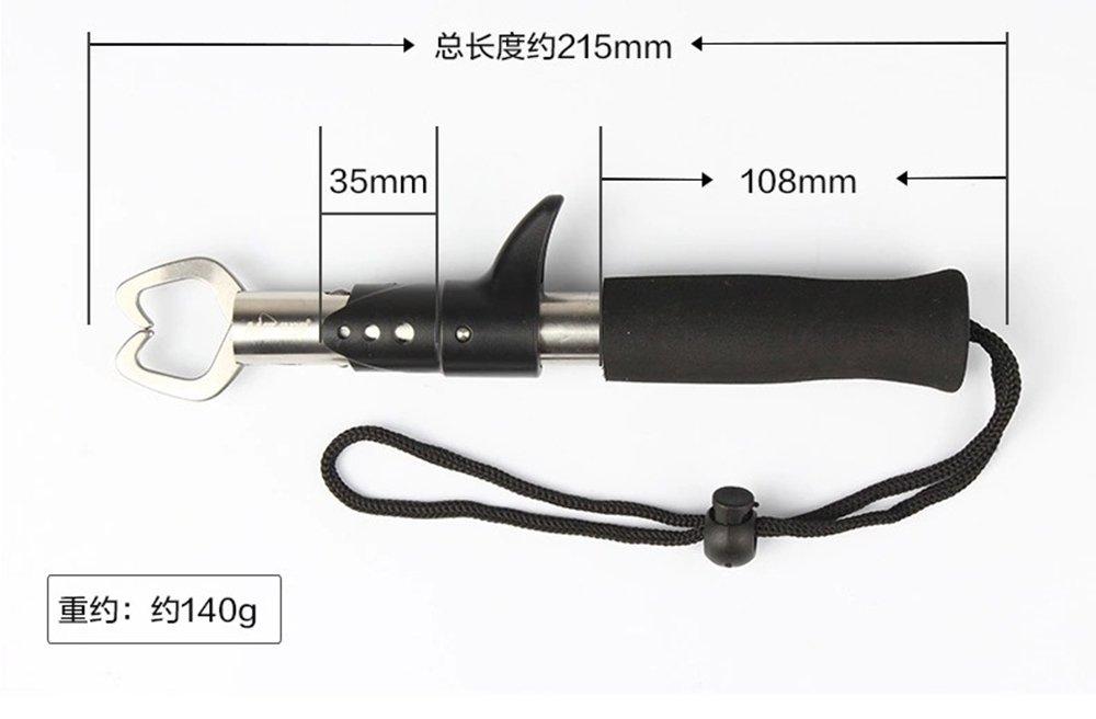 TiLon Fish Grip with Stainless Steel with EVA Easy to Essential Fishing Tool Cord, Grip, Lightweight, Use,