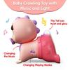 Baby Crawling Toy with Music and Lights  Tummy Time Interactive Floor Toy for 612 Month Old Girls