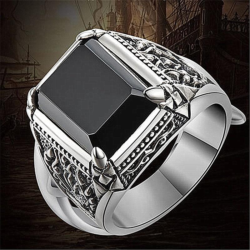 925 Sterling Silver Men Rings High Quality for Men Temperament Banquet Wedding Jewelry Anniversary Party GiftGood product