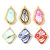 2pcs Religious Stainless Steel Pendants 18K Gold Plated Geometric Eye Multicolor Enamel Pendants DIY Necklace Earring Jewelry