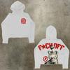 Womens Y2K Oversized Hoodie Cartoon Graphic Print Streetwear Casual Sweatshirt