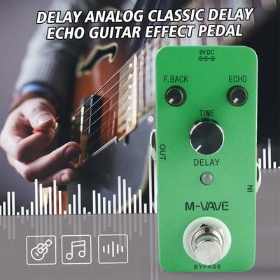 M-VAVE DELAY Pedale effetto analogico classico Delay Echo per chitarra Guscio in lega di zinco True Bypass