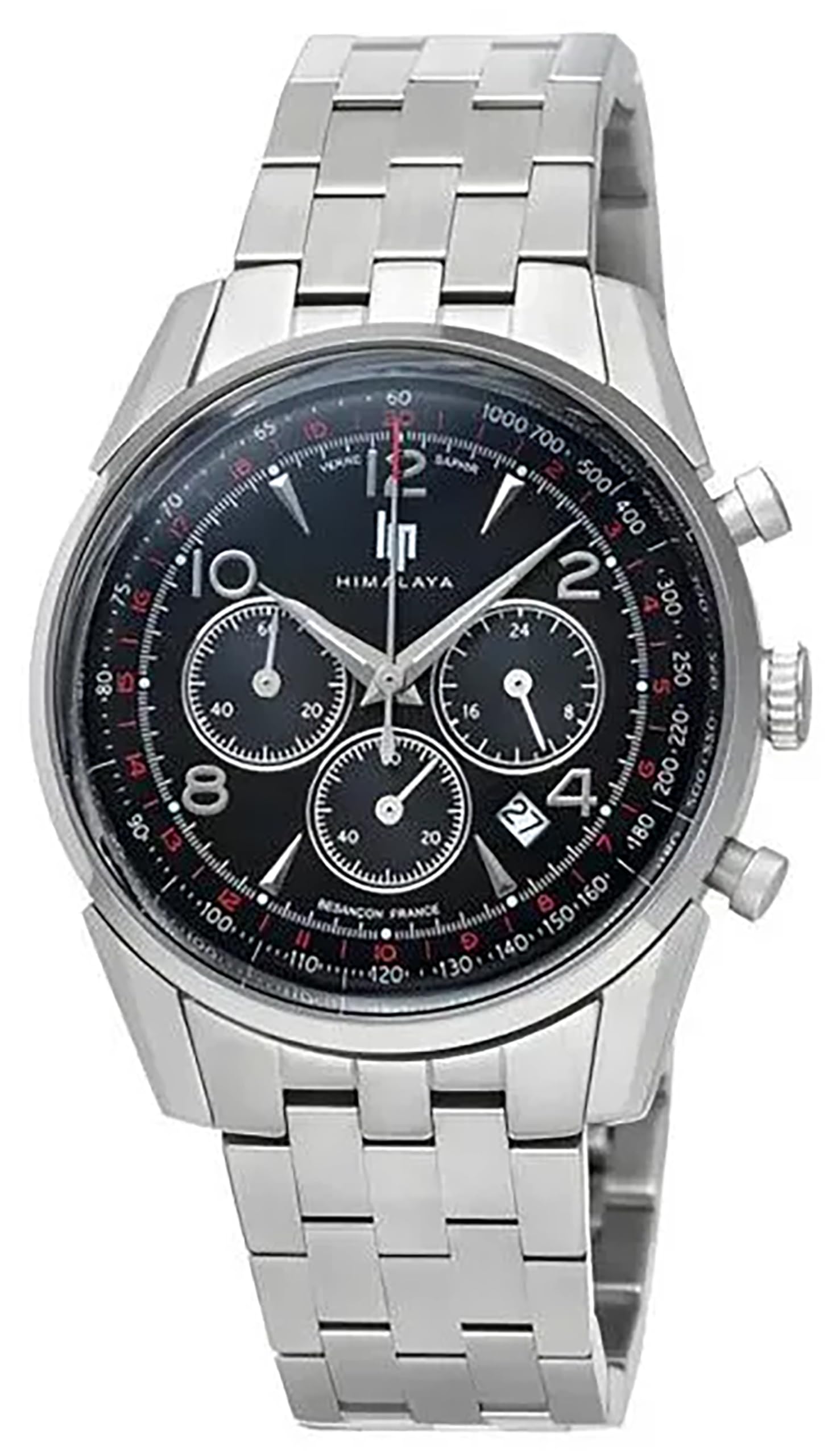 

Годинник для губ авторизованого дистриб’ютора 671720 Himalaya 40 мм з хронографом, чорний ремінь із нержавіючої сталі [LIP] для чоловіків [HIMALAYA]