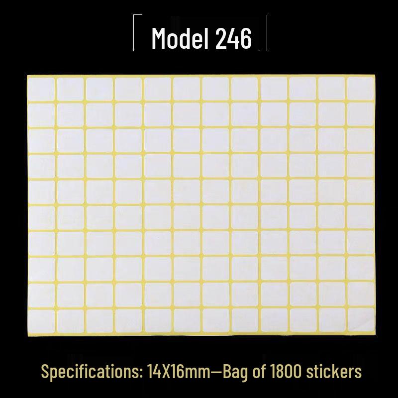 A5 Adhesive Matte White Label Stickers - Printable, Writable, Removable Name Tags