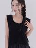 Tetemochi Crochet Knit Vest (Black)