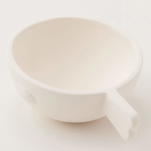 Sun Art Cute Tableware "Seal Kitchen Utensils, Smooth Unglazed Pottery" Seal Rice Measure/Measuring Cup, 180ml, White, SAN2844