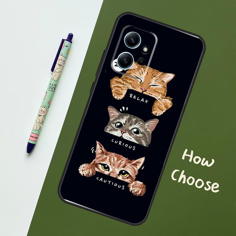 

Funny Cat Art Case For Xiaomi Redmi Note 13 11 10 12 14 15 Pro Plus Cover For Redmi 15 14C 10C 13C 12C 15C Redmi 12 4G