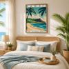 USA State Vintage Wall Art, Retro Landscape Canvas Painting, American Natural Scenery Poster Prints for Living Room Home Decor