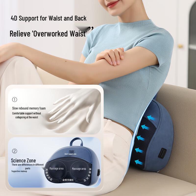 Haier Neck and Shoulder Massager Pillow CN plug (adapter included)