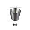 Zhi Shi 304 Stainless Steel French Fry Cups (3-Pack)