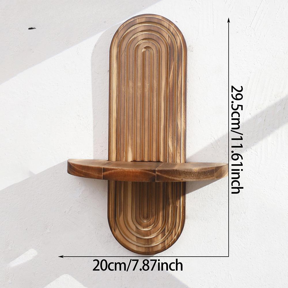 Boho Style Quality Wooden Wooden Wall Mounted Shelves Modern Home Decor Vintage Bohemian Wall Decor Boho Wooden Rainbow Wall