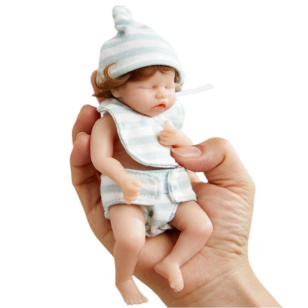 6’’ Baby Girl for Doll Reborns Lifelike for Doll Lovely Newborn Girl Gift Real Soft for Touch Caucasian for Doll with Ro