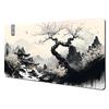 Ink Wash Style Cherry Blossom Pagoda Scenery Large Mouse Pad Desk Mat Pc Accessories Gaming Pad Office Rug Mouse Carpet Mousemat