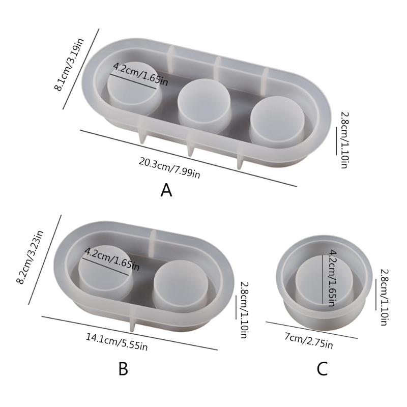 DIY Zylindrischer Kerzenständer Silikonform Zement Gips Kerzenhalter Form Duft Aromatherapie Dekoration Harzform
