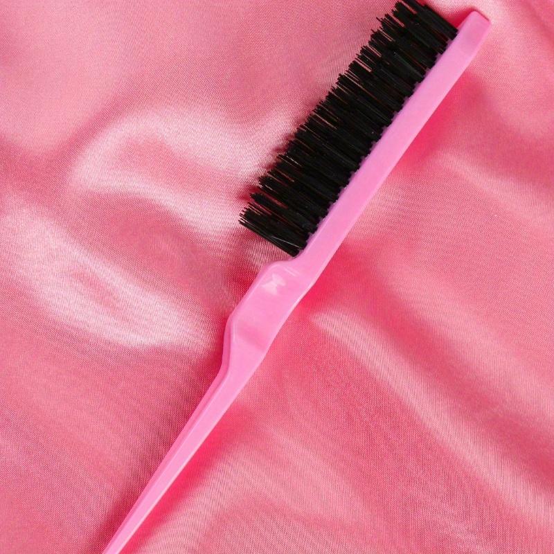 Brush Edge Control Brush Tearing Comb Plastic Hair Brush Nylon Teaser Hair Brush Three Row Salon Barber Household Backcombing Comb