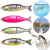 Sinking Glidebait with Soft Tail Artificial Bait Fishing Lure Swimbait for Bass Pike Musky Salmon Zander