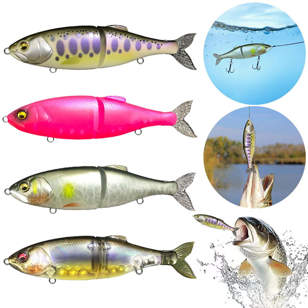 Sinking Glidebait 145mm 32g Fishing Lure with Soft Tail Swimbait for Bass Pike Musky Salmon Zander