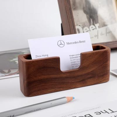 Wooden Simple Business Creative Office Desk High-quality Business Card Box Restaurant Hotel Cafe Front Desk Card Box