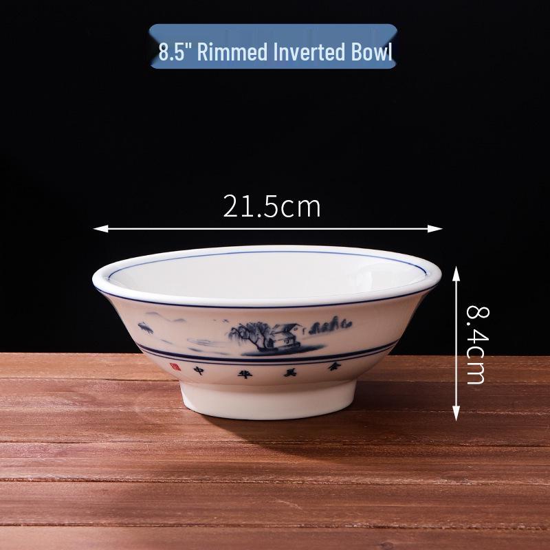 Large High-Footed Ceramic Soup & Noodle Bowl