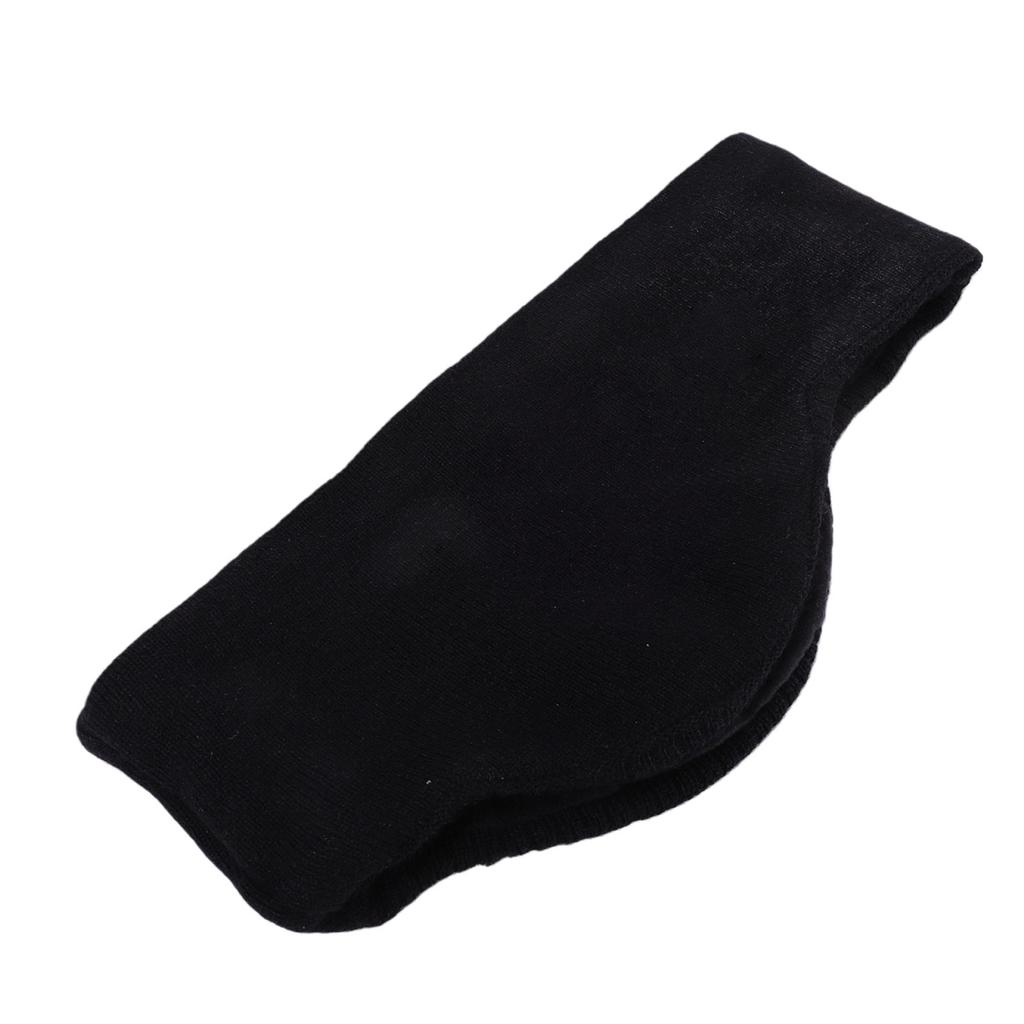 Sleeping Ear Cover Winter Warm Double Layer Noise Reducing Cozy Fleece Lined Ear Muffs for Sleeping Sports Black