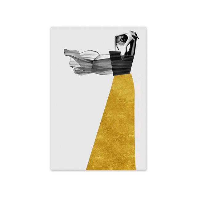 Abstract Woman Wall Art Modern Fashion Female Posters for The Home Canvas Picture for Interior Frameless Wall Art No Frame