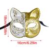 Maskenkatzen Maske Halloween Katzen Gesichtsmaske, Tier-Cosplay-Maske aus Kunststoff für Damen Herren Halloween Maskenball Party