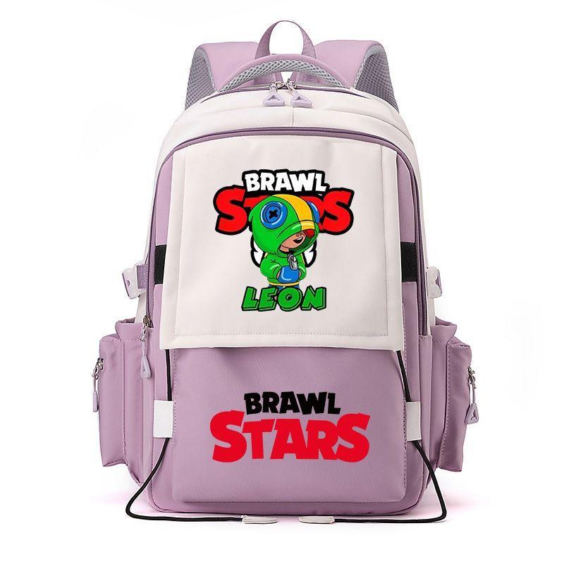 Large Capacity Schoolbag with Shoulder Strap; Student Three-piece Pencil Case Set